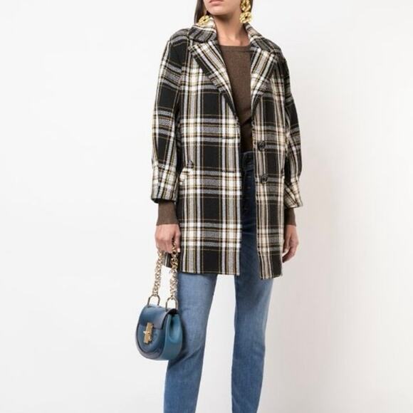 ALICE + OLIVIA LANCE SEAMED OVERSIZED COAT‎ - Picture 1 of 12